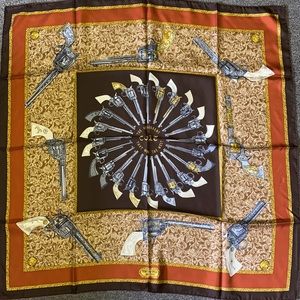 Annie Oakleys favorite silk scarf colt revolvers